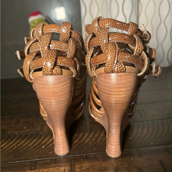 Bottega Veneta Intricato cage wedge Brown size 37 - Picture 6 of 6